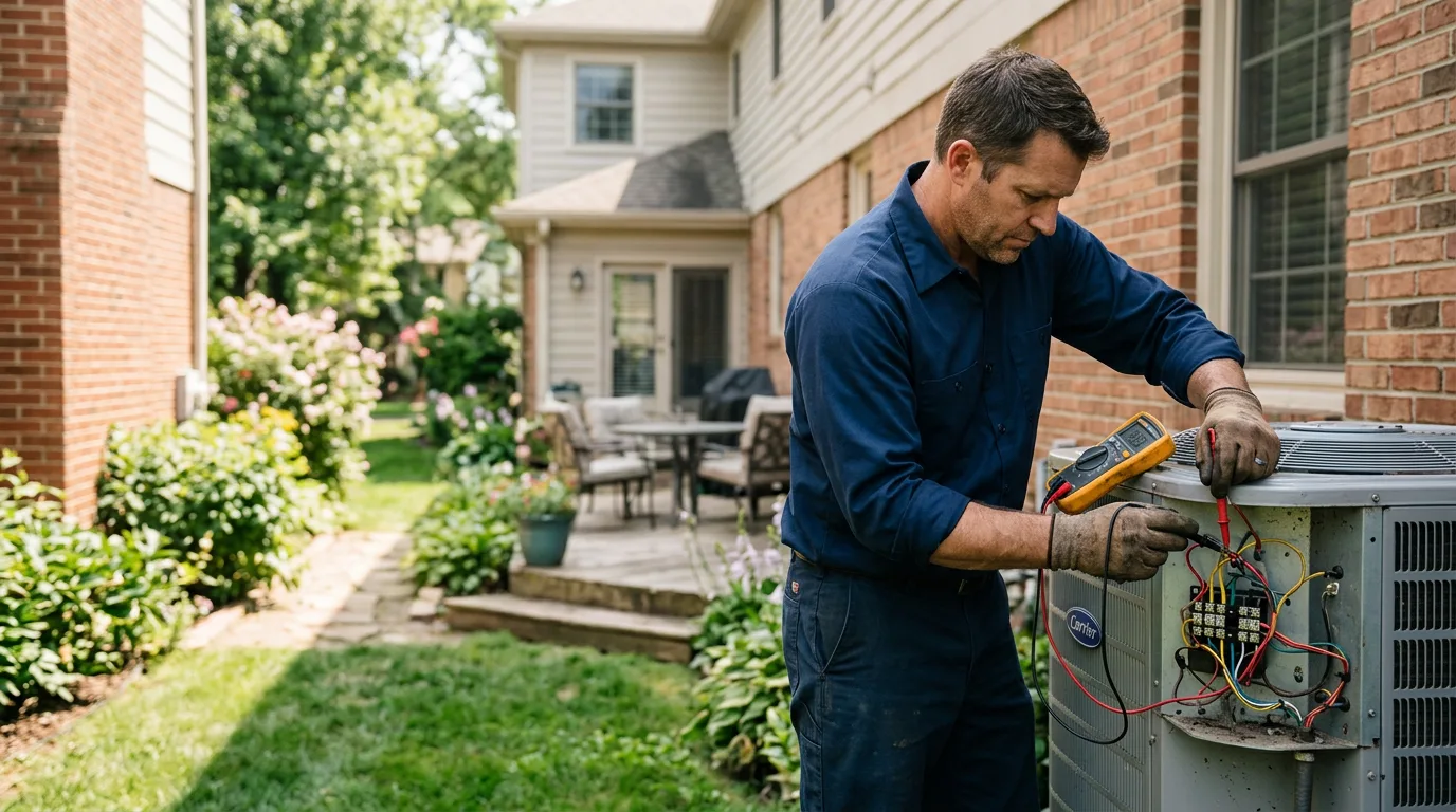 HVAC technician working near Capon Springs, WV